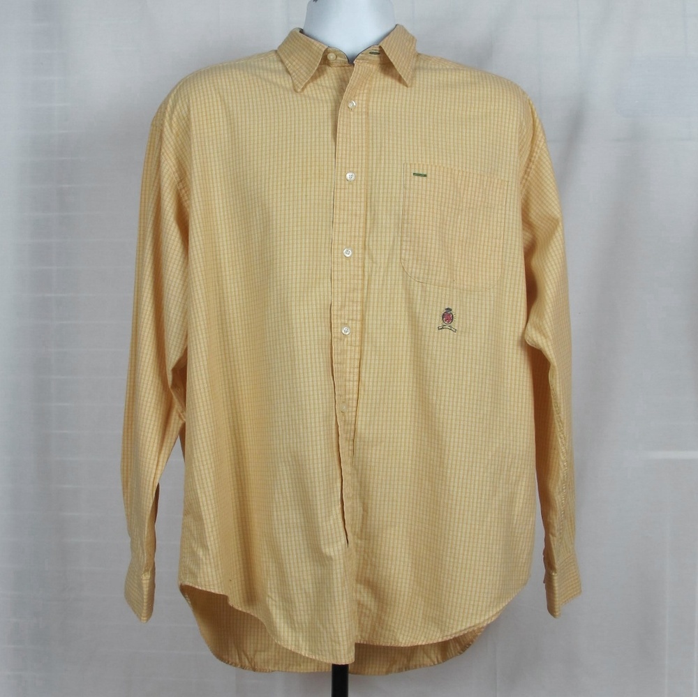 Yellow Plaid Button Up